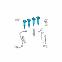 OEM Lexus HS250h Ignition Coil Assembly Diagram - 90919-02266