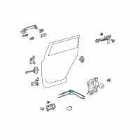 OEM Toyota Highlander Lock Cable Diagram - 69770-0E040