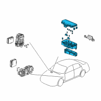 OEM Honda Accord Box Assembly, Relay Diagram - 38250-S84-A32