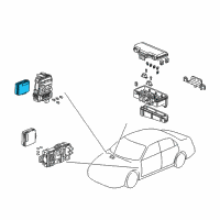 OEM 2002 Honda Accord System Unit, Multi Plex Control (Passenger Side) Diagram - 38850-S84-A04