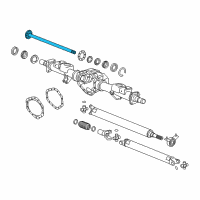 OEM 2012 Chevrolet Silverado 2500 HD Shaft-Rear Axle Diagram - 20920662