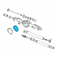 OEM 2018 Chevrolet Silverado 2500 HD Cover Gasket Diagram - 23445892