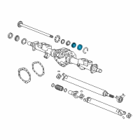 OEM 2016 Chevrolet Silverado 2500 HD Outer Bearing Diagram - 25855296