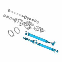 OEM 2011 GMC Sierra 3500 HD Drive Shaft Assembly Diagram - 23396450