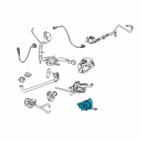 OEM 2005 Jeep Wrangler Detector-Natural Vacuum Leak DETECTI Diagram - 4891427AB