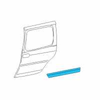 OEM Chevrolet Uplander Body Side Molding Diagram - 15947692