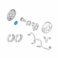 OEM 1996 Chrysler Sebring Cap-Rear Wheel Hub Diagram - MB864970