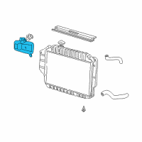 OEM Ford E-350 Econoline Coolant Reservoir Diagram - E4UZ8A080A