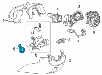 OEM 2020 GMC Sierra 2500 HD Ignition Switch Diagram - 39179435