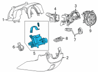 OEM 2020 GMC Sierra 1500 Signal Switch Diagram - 84924354