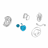 OEM Pontiac Hub & Bearing Diagram - 19184269