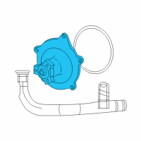 OEM 2005 Dodge Grand Caravan Pump-Water Diagram - 68382491AA
