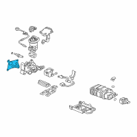 OEM 2008 Honda Element Gasket, EGR Passage Diagram - 18714-RAA-A01