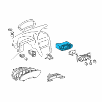 OEM 2001 Toyota Celica Control Assy, Heater Or Boost Ventilator Diagram - 55910-20750