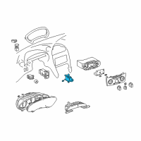 OEM 2001 Toyota Celica Hazard Switch Diagram - 84332-20380