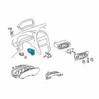 OEM Toyota Celica Window Switch Diagram - 84821-20020