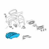 OEM 2002 Toyota Celica Meter Assy, Combination Diagram - 83800-2B081