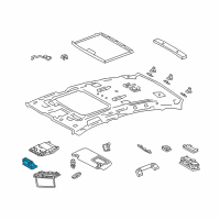 OEM 2020 Lexus ES350 Lamp Assy, Vanity Diagram - 81340-50260