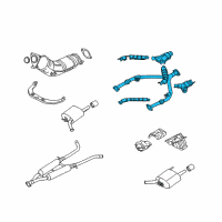 OEM 2010 Infiniti M35 Front Exhaust Tube Assembly Diagram - 20020-EJ90A