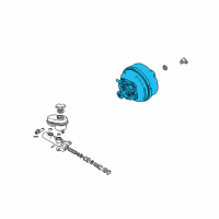 OEM Cadillac STS Power Brake Booster ASSEMBLY Diagram - 20800046