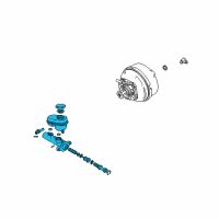 OEM 2007 Cadillac CTS Cylinder, Brake Master Diagram - 10367561