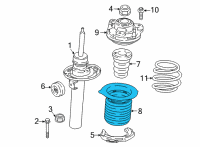 OEM 2022 BMW 330e xDrive Piston Rod Protection Top Diagram - 31-33-6-871-812