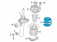 OEM 2021 BMW M440i FRONT COIL SPRING Diagram - 31-33-1-543-689