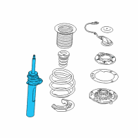 OEM BMW X1 Front Left Suspension Spring Strut Diagram - 31-30-6-886-753