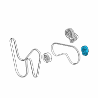 OEM 2005 Cadillac CTS Tensioner Asm-A/C Compressor Belt Diagram - 12579981