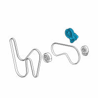 OEM 2008 Pontiac G8 Serpentine Tensioner Diagram - 12569301