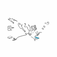 OEM Chevrolet Corvette Cylinder Asm, Folding Top Stowage Compartment Closeout Panel Position (W/ Switch Diagram - 89023777