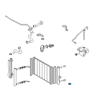 OEM 2015 Toyota Corolla Cooling Shroud Isolator Diagram - 16535-0T020