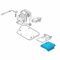 OEM 1997 Jeep Grand Cherokee ABS Control Module Diagram - 56027271AB