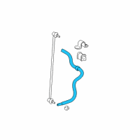 OEM 2009 Toyota Yaris Stabilizer Bar Diagram - 48811-52160