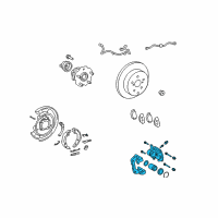 OEM 2011 Toyota Matrix Caliper Diagram - 47830-02200