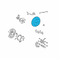 OEM Toyota Matrix Rotor Diagram - 42431-02220