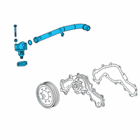 OEM 2019 Cadillac XT5 Outlet Asm-Water Diagram - 12678779