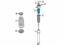 OEM Hyundai Sonata Bump Stopper Diagram - 55326-L0000