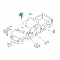 OEM 2011 Ford F-250 Super Duty Side Sensor Diagram - BL3Z-14B345-A