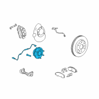 OEM Chevrolet Front Wheel Bearing (W/ Bearing & Wheel Speed Sensor) Diagram - 84356643