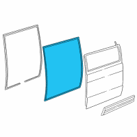 OEM 1996 Dodge B3500 WEATHERSTRIP-Sliding Door Diagram - 55359218AC