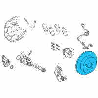 OEM Lexus NX300 Disc, Rear Diagram - 42431-78010