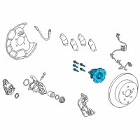 OEM 2018 Lexus NX300h Hub & Bearing Assy Diagram - 42410-0R010