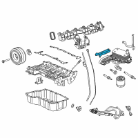 OEM Ford Transit-350 HD Oil Cooler Gasket Diagram - BK3Z-6K649-B