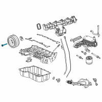 OEM Ford Crankshaft Pulley Bolt Diagram - BK2Z-6A345-A