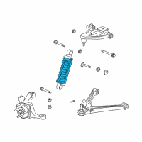 OEM 1999 Dodge Viper Front Suspension Coil Spring Diagram - 4873102