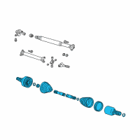 OEM Ford Five Hundred Axle Shaft Assembly Diagram - 6F9Z-4K138-A