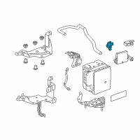 OEM 2022 Lexus LC500h Sensor Assy, Brake Pedal Stroke Diagram - 89510-33020