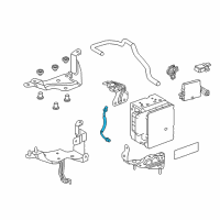 OEM Lexus LC500 Tube, Brake ACTUATOR Diagram - 44553-50080