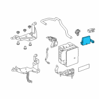 OEM 2019 Lexus LS500h ABS Control Module Diagram - 895B050D30